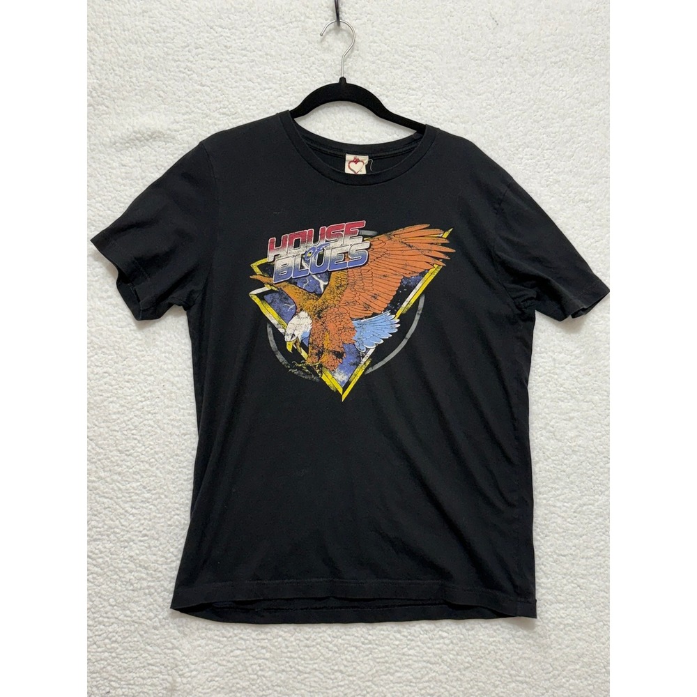 House‎ of Blues Eagle Graphic T Shirt Black Mens Size L